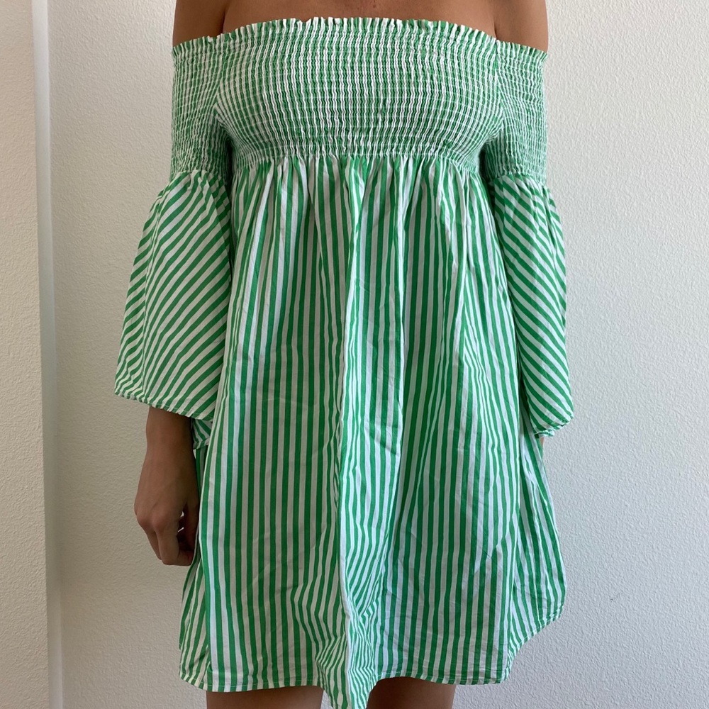 Zara striped dress cover-up